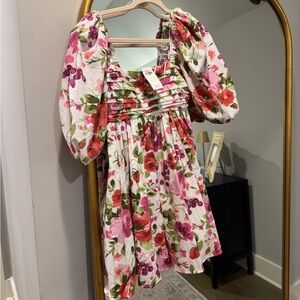 Floral Strawberry Emerson Dress